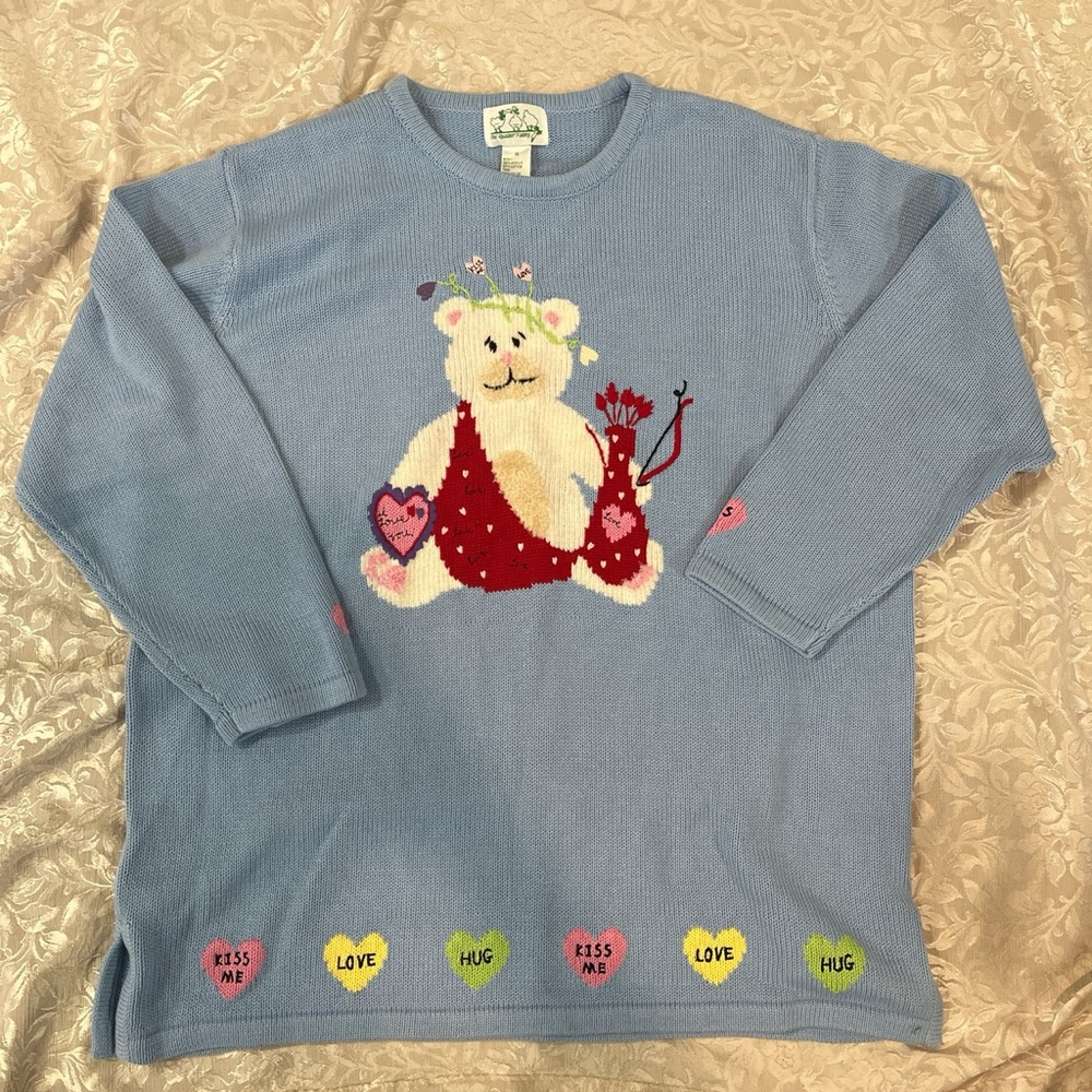 NWT Valentine’s Day sweater | Women’s 1X | Wuacker Factory Cupid bear